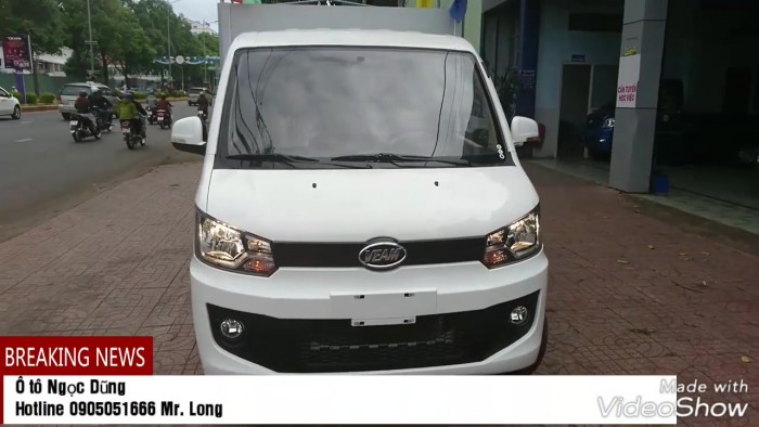 Xe tải máy xăng 750kg Veam VFT095 thùng lừng/thùng bạt/thùng kín