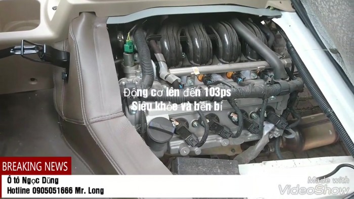 Xe tải máy xăng 750kg Veam VFT095 thùng lừng/thùng bạt/thùng kín