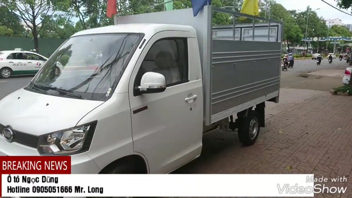 Xe tải máy xăng 750kg Veam VFT095 thùng lừng/thùng bạt/thùng kín