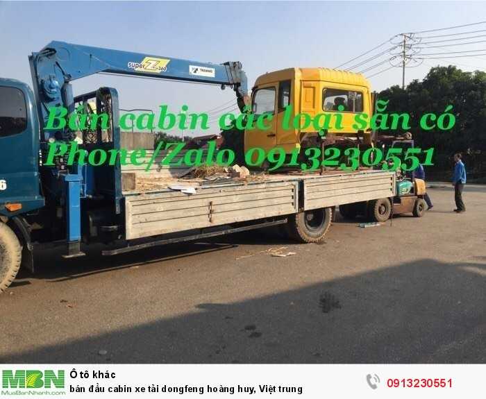 Bán đầu cabin xe tải Dongfeng Hoàng Huy, Việt Trung