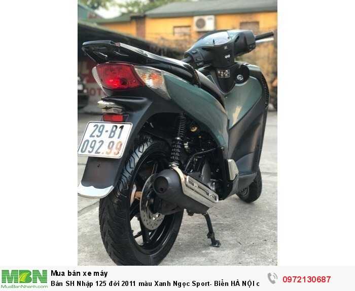 Bán SH Nhập 125 đời 2011 màu Xanh Ngọc Sport- Biển HÀ NỘI cực VIP.