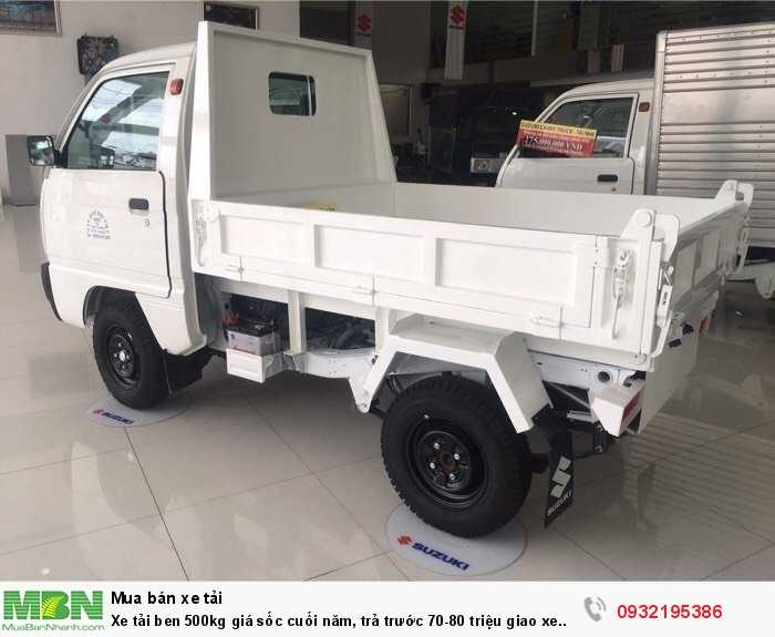 Xe tải ben 500kg giá sốc cuối năm, trả trước 70-80 triệu giao xe ngay