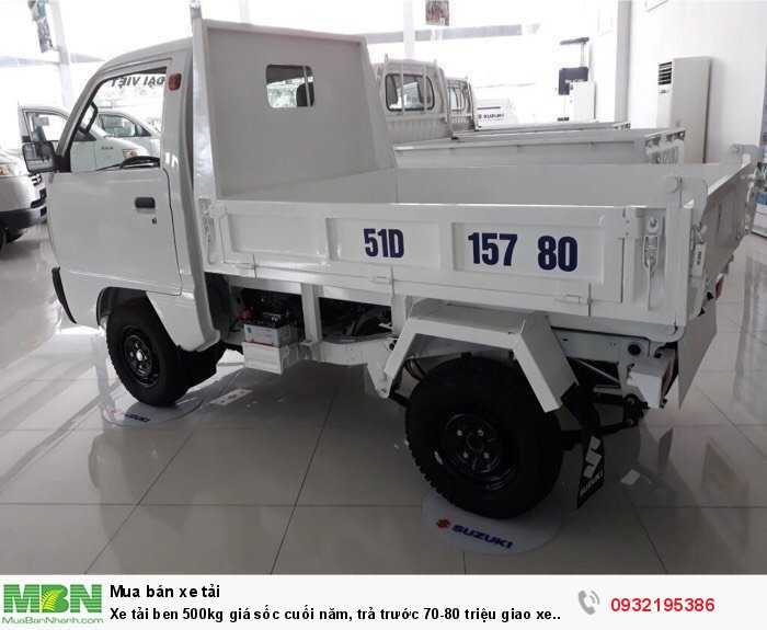 Xe tải ben 500kg giá sốc cuối năm, trả trước 70-80 triệu giao xe ngay