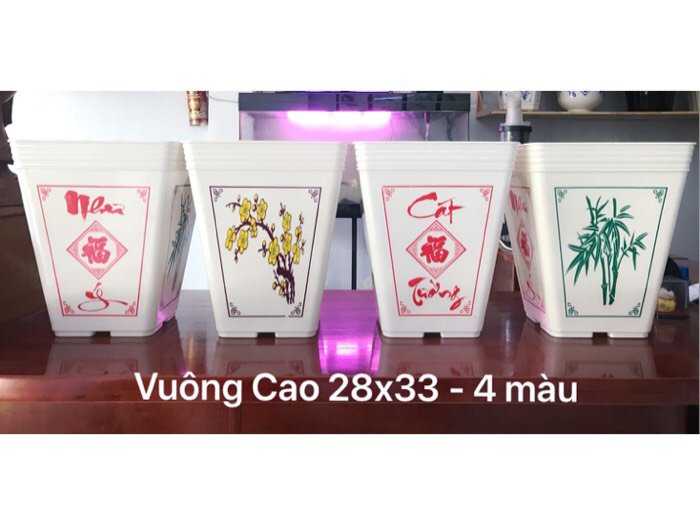 Công ty THAKICO - Chậu Vuông Cao NHƯ Ý CÁT TƯỜNG
