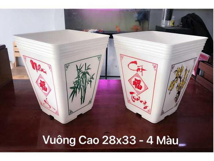 Công ty THAKICO - Chậu Vuông Cao NHƯ Ý CÁT TƯỜNG