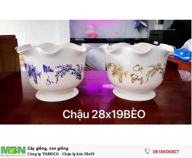 ***HOT*** Mẫu mới 2019 - Chậu Nhựa THAKICO - Chậu ly bèo 28x19