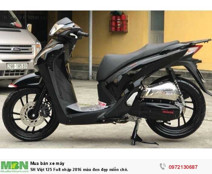 SH Việt 125 Full nhập 2016 màu đen đẹp miễn chê.
