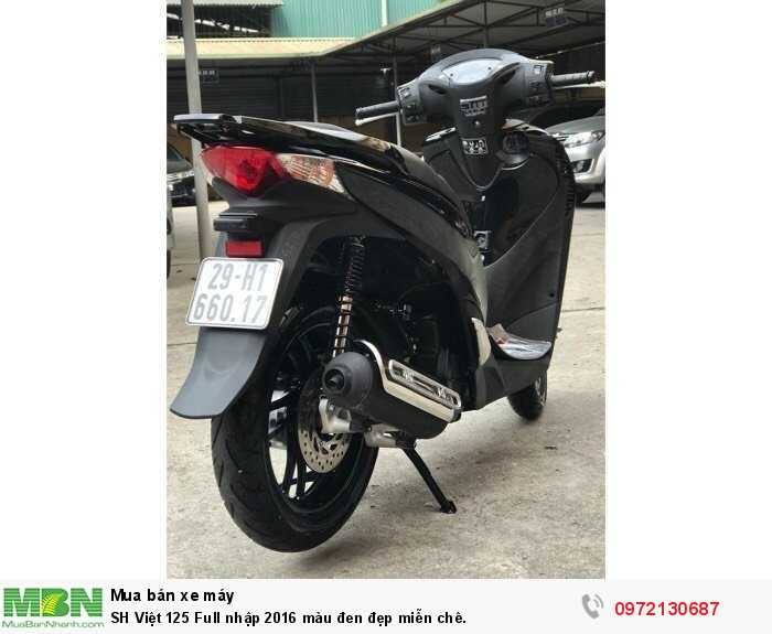 SH Việt 125 Full nhập 2016 màu đen đẹp miễn chê.