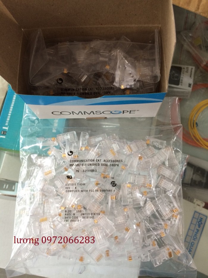 Hạt mạng RJ45 Cat5e Commscope/ AMP  mã:5-554720-3