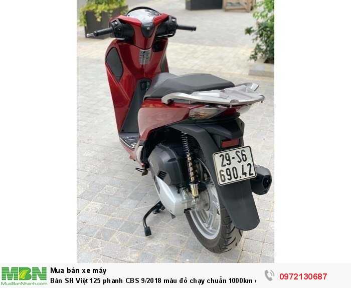 Bán SH Việt 125 phanh CBS 9/2018 màu đỏ chạy chuẩn 1000km quá mới.