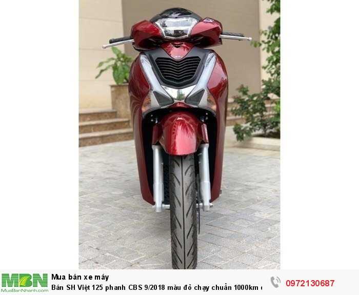 Bán SH Việt 125 phanh CBS 9/2018 màu đỏ chạy chuẩn 1000km quá mới.