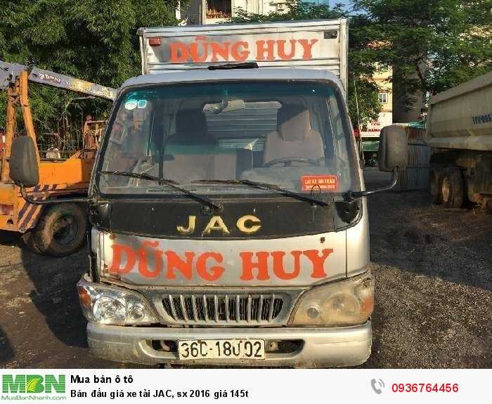 Bán đấu giá xe tải JAC, sx 2016