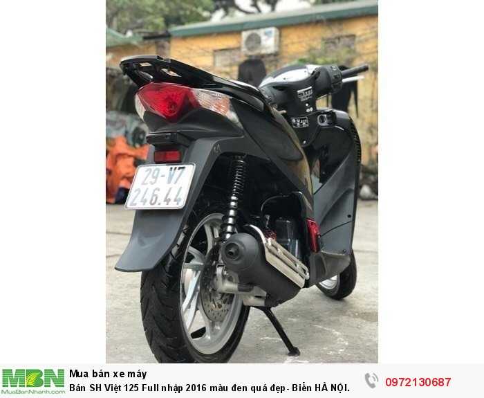 Bán SH Việt 125 Full nhập 2016 màu đen quá đẹp- Biển HÀ NỘI.