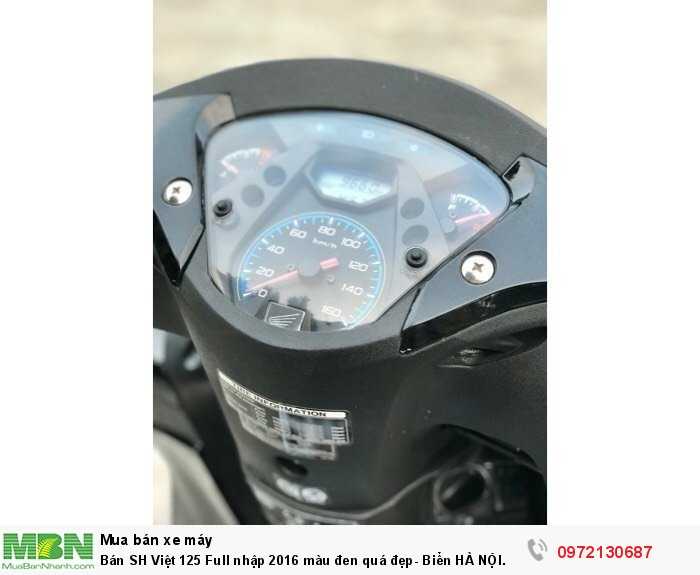 Bán SH Việt 125 Full nhập 2016 màu đen quá đẹp- Biển HÀ NỘI.