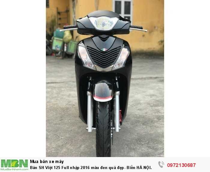 Bán SH Việt 125 Full nhập 2016 màu đen quá đẹp- Biển HÀ NỘI.