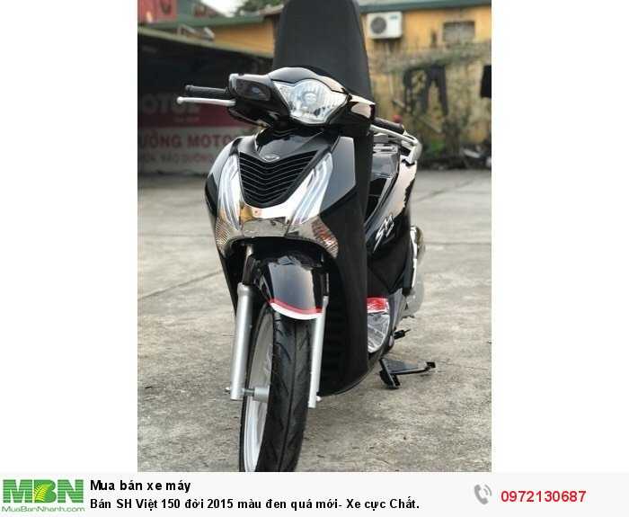 Bán SH Việt 150 đời 2015 màu đen quá mới- Xe cực Chất.