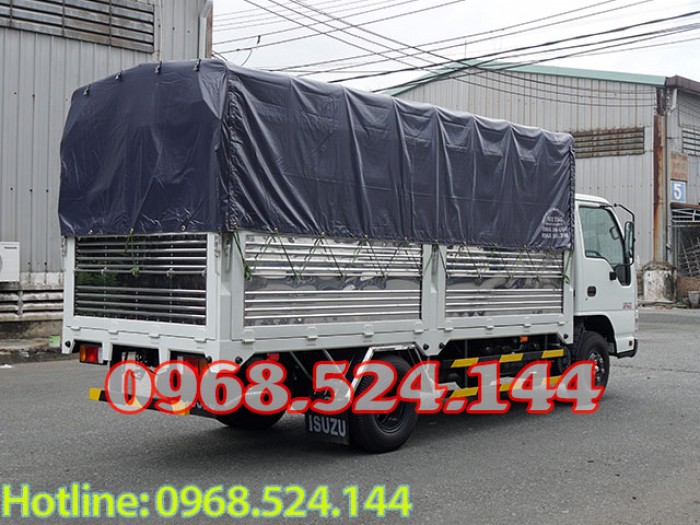 Xe tải isuzu thùng bạt 1t4 1t9 2t4 đời 2018, trả trước 60 triệu.