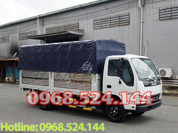 Xe tải isuzu thùng bạt 1t4 1t9 2t4 đời 2018, trả trước 60 triệu.