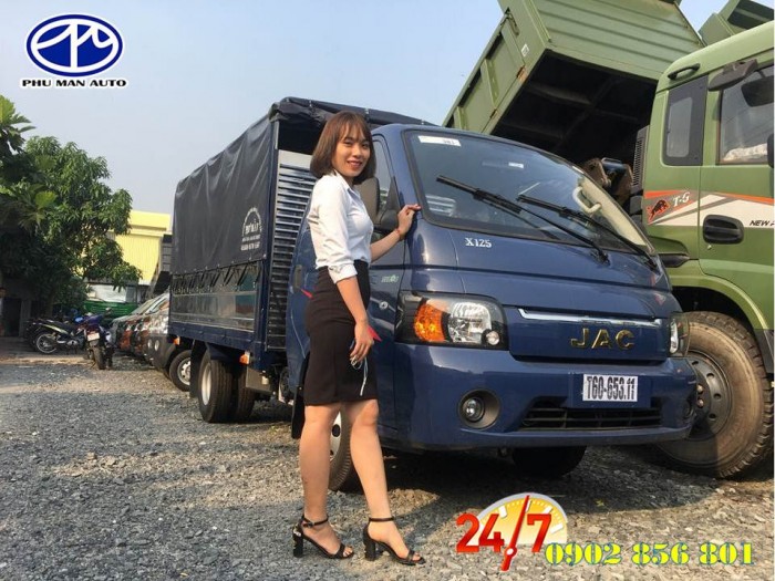 Xe tai jac/ xe tải jac/ hỗ trợ trả góp lãi suất thấp, thùng dài 3 mét 2.