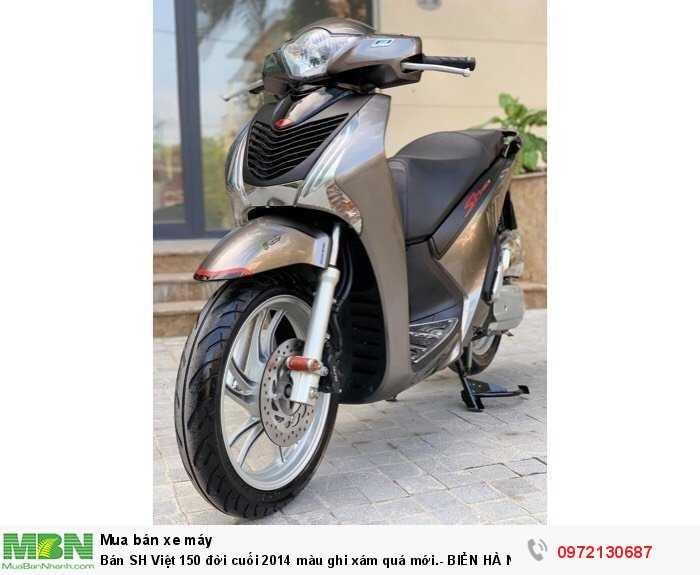 Bán SH Việt 150 đời cuối 2014 màu ghi xám quá mới.- BIỂN HÀ NỘI.