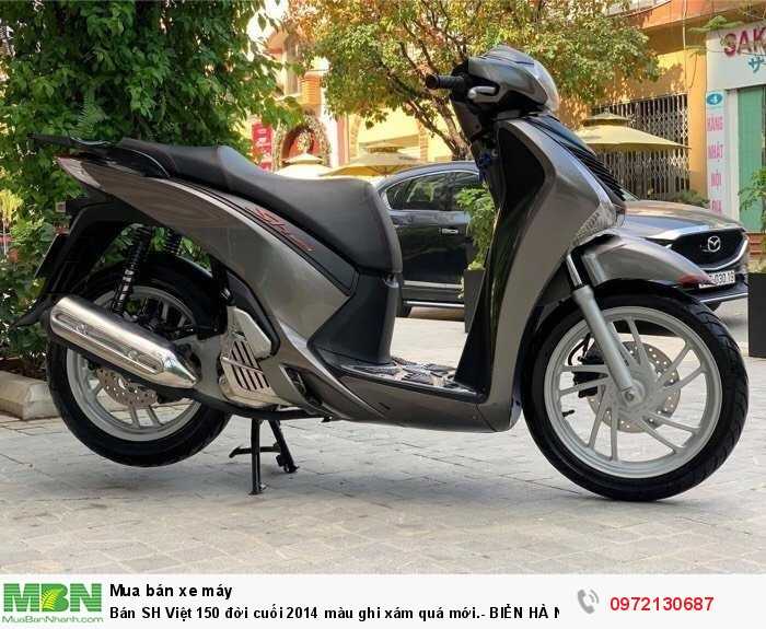 Bán SH Việt 150 đời cuối 2014 màu ghi xám quá mới.- BIỂN HÀ NỘI.