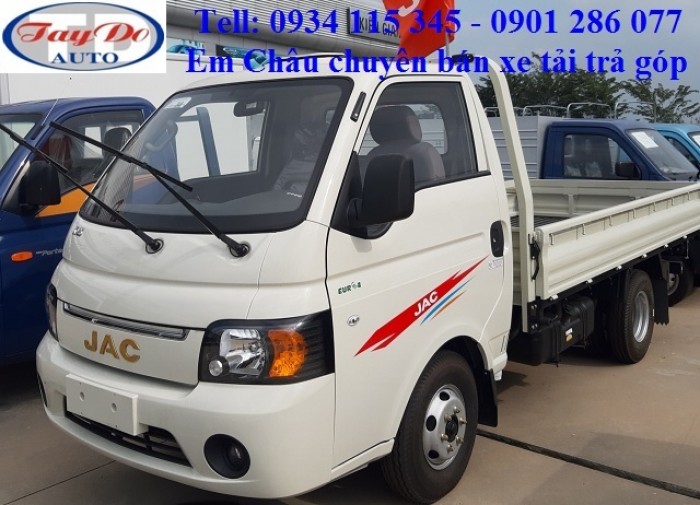 Bán xe tải Jac 1250 kg/ jac 1.25 tấn, JAC X-125/ thùng lững, thùng bạt ,thùng kín+ trả góp 80%