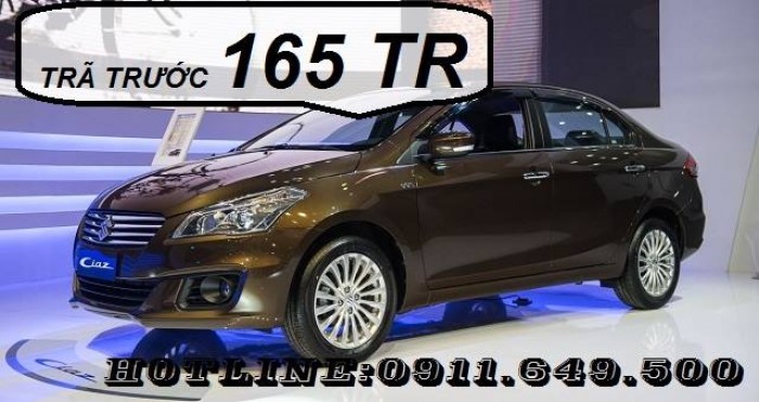 Suzuki Ciaz Trã trước 165TR Giao Xe liền tay, Xe nhập khẩu nguyên con