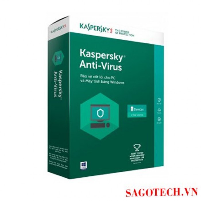 Phần Mềm Kaspersky Antivirus 1 Máy Tính