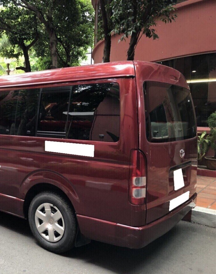 Bán xe Toyota Hiace 2007 dầu số sàn màu đỏ đô