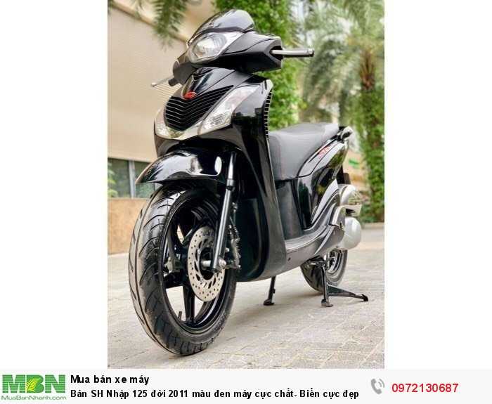 Bán SH Nhập 125 đời 2011 màu đen máy cực chất- Biển cực đẹp.
