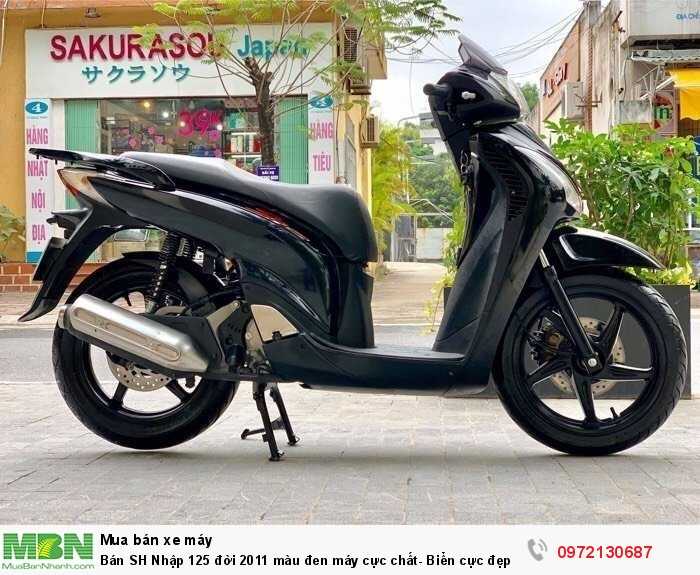 Bán SH Nhập 125 đời 2011 màu đen máy cực chất- Biển cực đẹp.