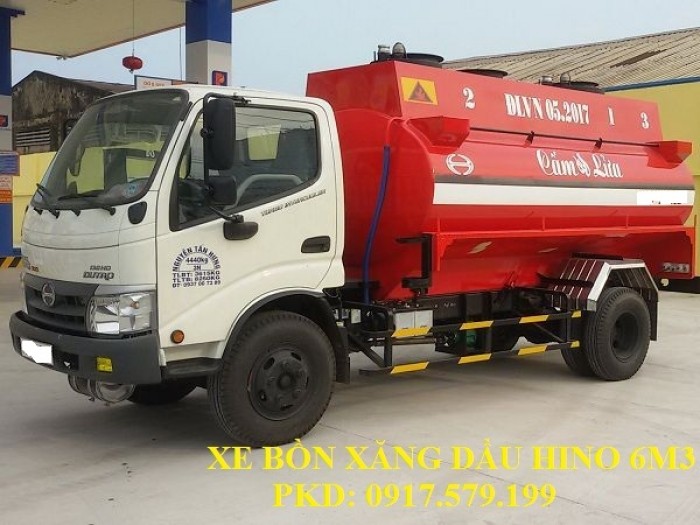 Xe Bồn Xăng Dầu Hino 6m3
