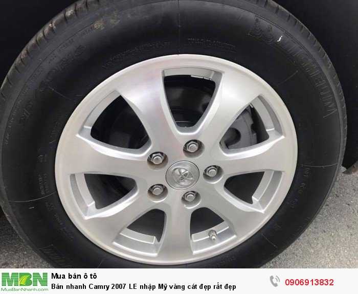 Bán nhanh Camry 2007 LE nhập Mỹ vàng cát đẹp rất đẹp