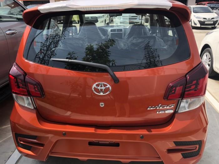 Toyota wigo 1.2 số tự động màu cam giao ngay