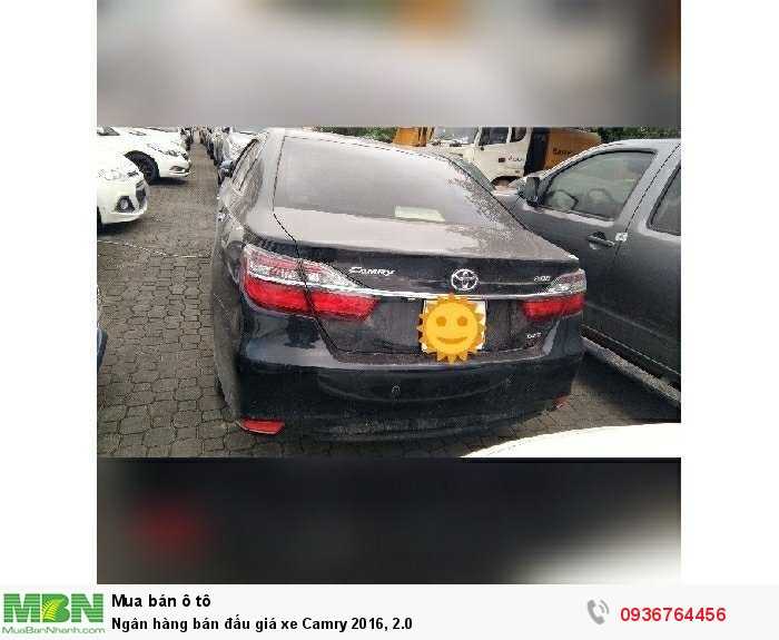 Ngân hàng bán đấu giá xe Camry 2016, 2.0