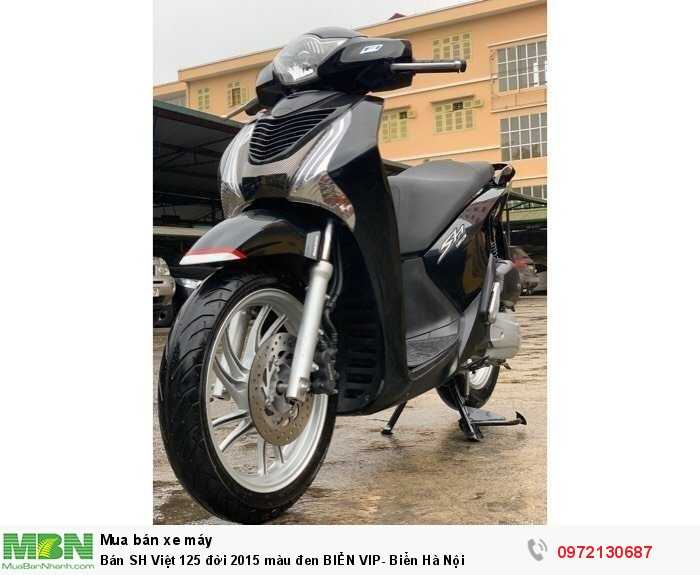 Bán SH Việt 125 đời 2015 màu đen BIỂN VIP- Biển Hà Nội