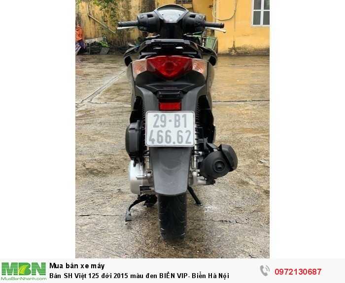 Bán SH Việt 125 đời 2015 màu đen BIỂN VIP- Biển Hà Nội
