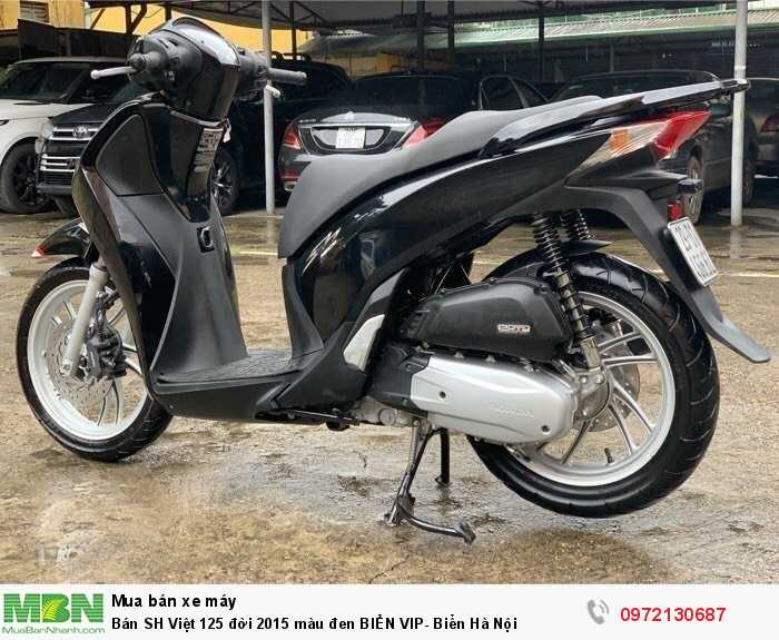Bán SH Việt 125 đời 2015 màu đen BIỂN VIP- Biển Hà Nội