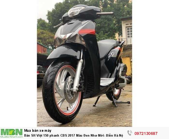 Bán SH Việt 150 phanh CBS 2017 Màu Đen Như Mới- Biển Hà Nội