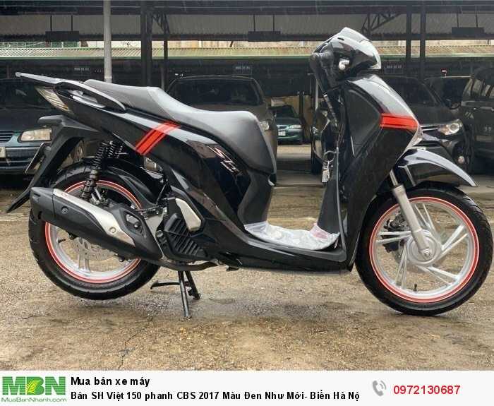 Bán SH Việt 150 phanh CBS 2017 Màu Đen Như Mới- Biển Hà Nội