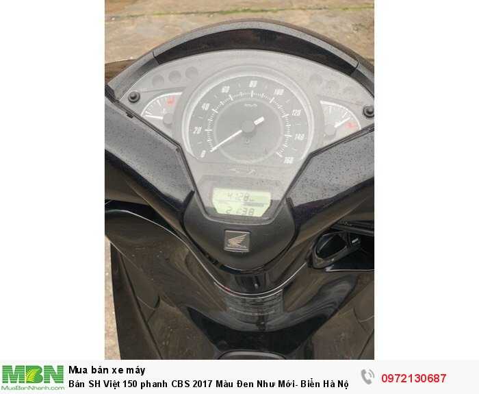 Bán SH Việt 150 phanh CBS 2017 Màu Đen Như Mới- Biển Hà Nội