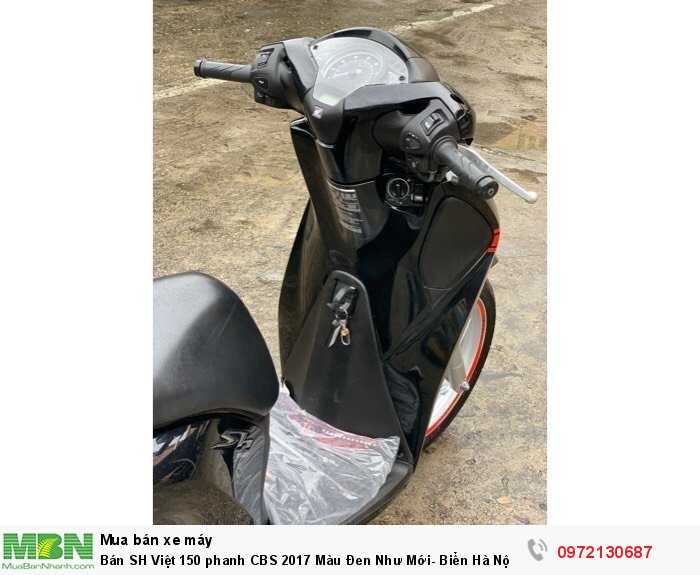 Bán SH Việt 150 phanh CBS 2017 Màu Đen Như Mới- Biển Hà Nội
