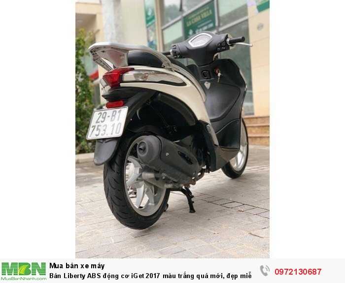 Bán Liberty ABS động cơ iGet 2017 màu trắng quá mới, đẹp miễn chê- Biển Hà Nội