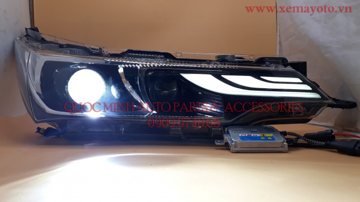 Đèn pha Toyota Corolla 2018 được nâng cấp đáng kể