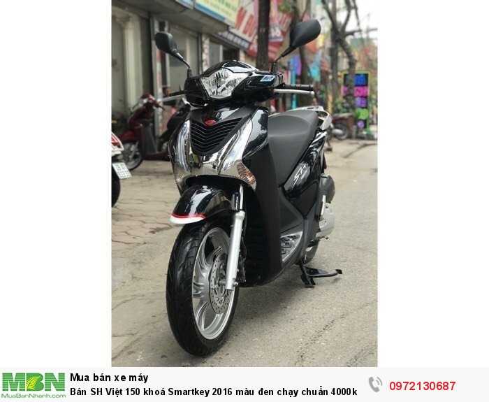 Bán SH Việt 150 khoá Smartkey 2016 màu đen chạy chuẩn 4000km- QUÁ MỚI. Bao test xe đổi tẹt ga trong vòng 7 ngày.