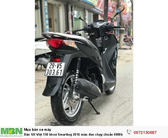 Bán SH Việt 150 khoá Smartkey 2016 màu đen chạy chuẩn 4000km- QUÁ MỚI. Bao test xe đổi tẹt ga trong vòng 7 ngày.