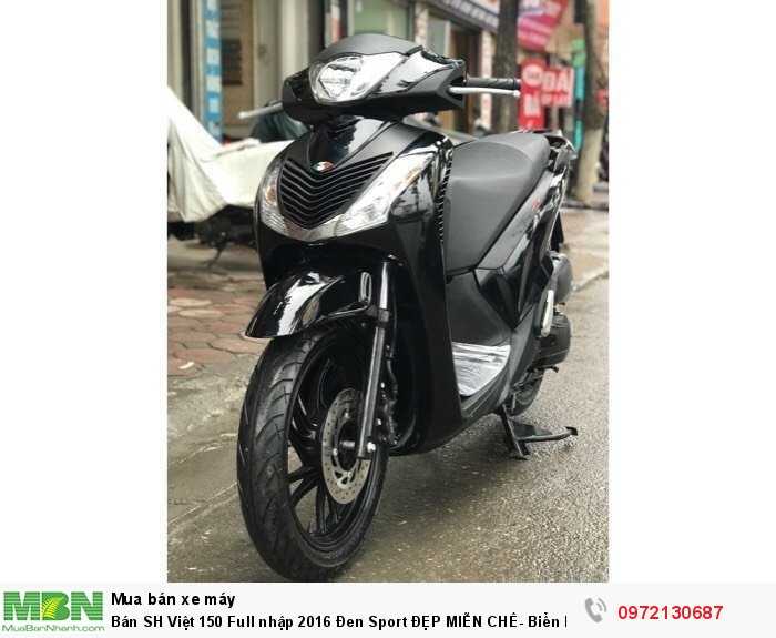 Bán SH Việt 150 Full nhập 2016 Đen Sport ĐẸP MIỄN CHÊ- Biển Hà Nội.