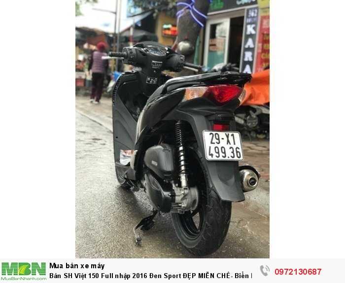 Bán SH Việt 150 Full nhập 2016 Đen Sport ĐẸP MIỄN CHÊ- Biển Hà Nội.