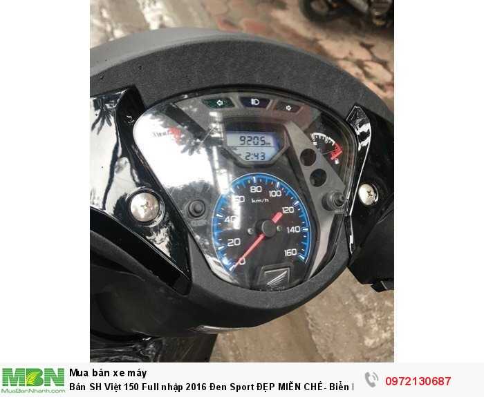 Bán SH Việt 150 Full nhập 2016 Đen Sport ĐẸP MIỄN CHÊ- Biển Hà Nội.