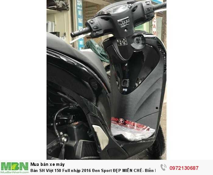 Bán SH Việt 150 Full nhập 2016 Đen Sport ĐẸP MIỄN CHÊ- Biển Hà Nội.